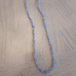 Tanzanite chip necklace 18 inch